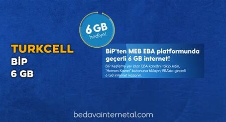 Turkcell Eba Bedava İnternet Paketleri